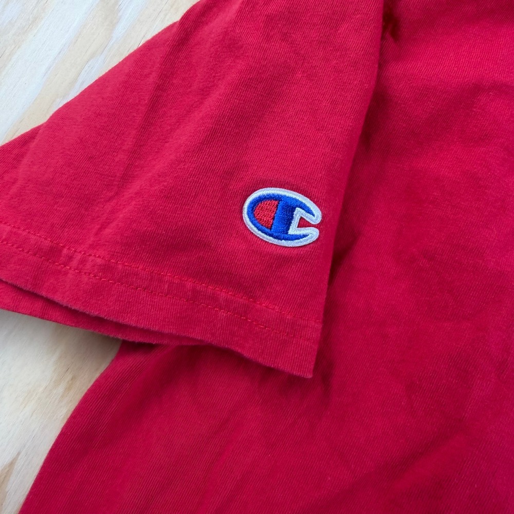Champion New Mexico Lobos T-Shirt Mens Medium Red Short Sleeve Boxy Graphic Tee - Picture 2 of 7